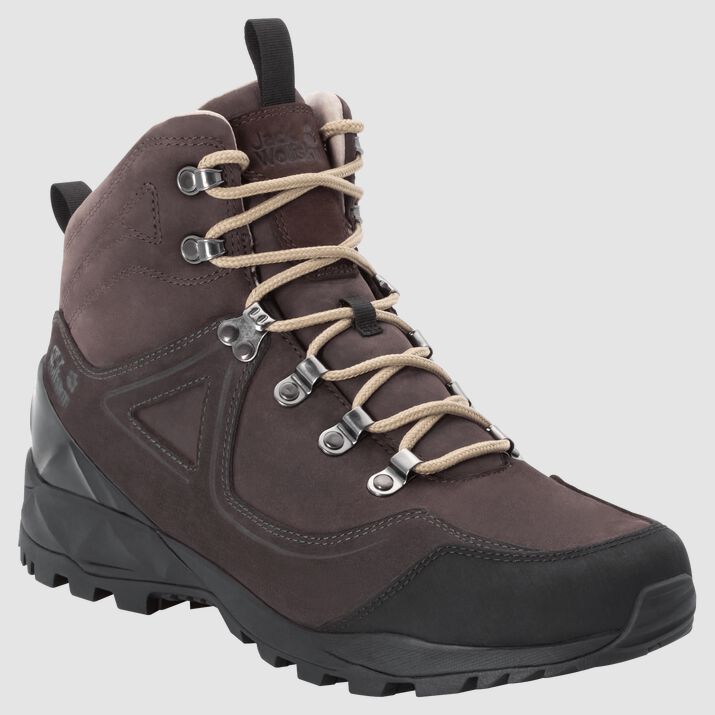 Botas Senderismo Jack Wolfskin Cascade Hike Xtl Mid Hombre Marrom Oscuro/Negros Mexico-3175684